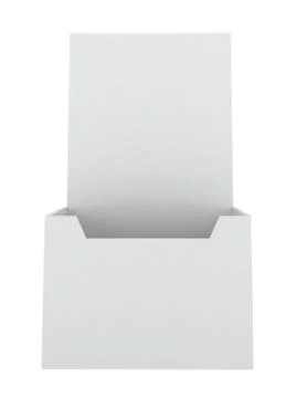 Blank brochure holder Stock Illustration