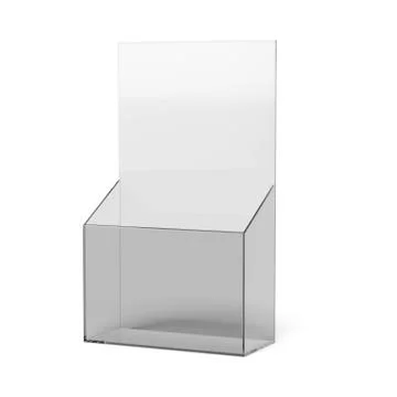 Blank brochure holder Иллюстрация