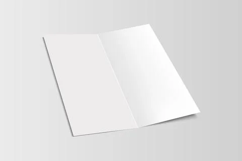 Blank brochure mockup template Stock Illustration