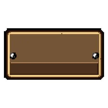 Blank brown leather patch with stitching and rivets Stock Illustration