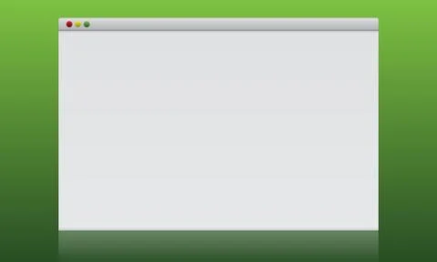 Blank browser window mockup for your design. Stock Illustration
