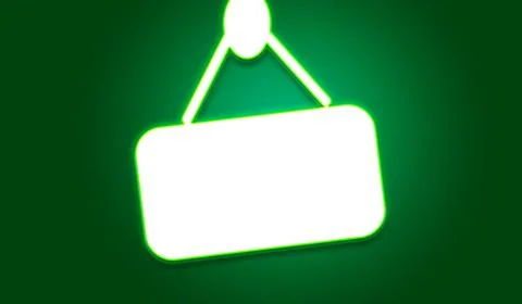 Blank bubble neon Stock Illustration