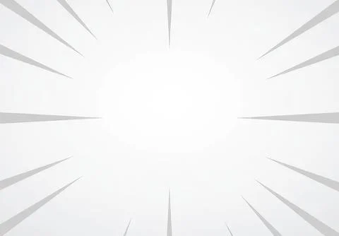 Blank burst effect background with gray lines and white center Illustrazione stock