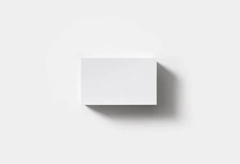 Blank business cards Stack of blank business cards on white paper backgrou... Stock Photos