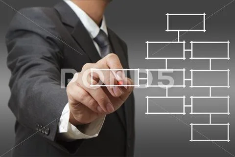 Blank business diagram Stock Illustration