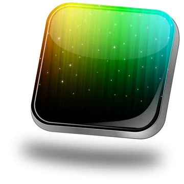 Blank Button - 3D illustration Stock Illustration