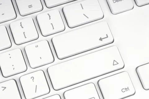 Blank button of the computer keyboard Stock Photos
