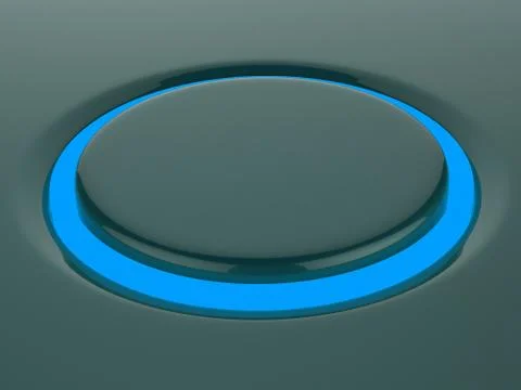 Blank button or switch shows copyspace Stock Illustration