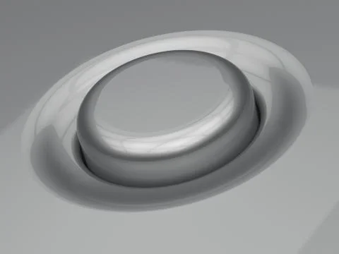 Blank button or switch shows copyspace Illustrazione stock