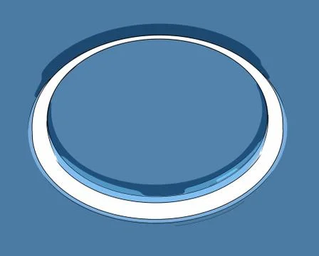 Blank Button Or Switch Shows Copy space Stock Illustration