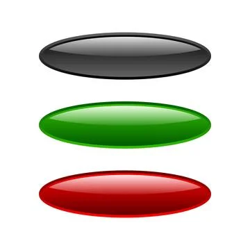 Blank Button Website Vector Template Stock Illustration