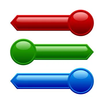 Blank Button Website Vector Template Stock Illustration