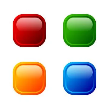 Blank Button Website Vector Template イラスト素材