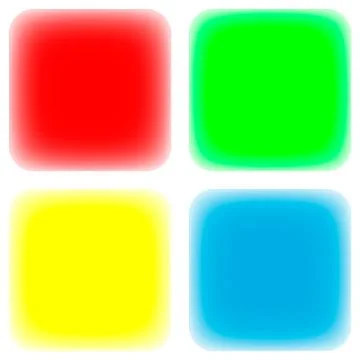 Blank buttons set Stock Illustration