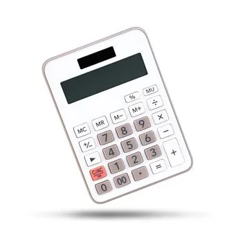 Blank calculator isolated on white background Stock Illustration