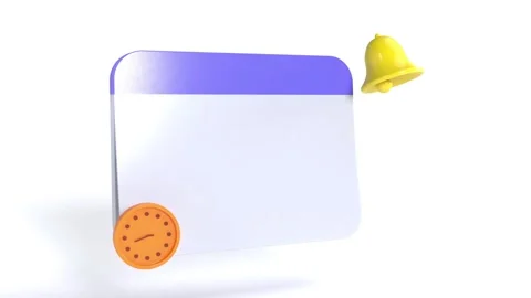 Blank Calendar clock bell able to loop endless 動画素材 275027285