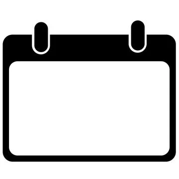 Blank Calendar icon. Empty Calendar sign. Calendar planner symbol. 스톡 일러스트