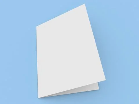 Blank card on blue background suitable for greeting messages and designs Stock Illustration