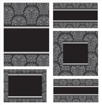 Blank Card Designs Stock Illustration