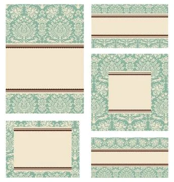 Blank Card Designs Stock Illustration