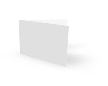 Blank card on white background - 3d illustration Stock Illustration