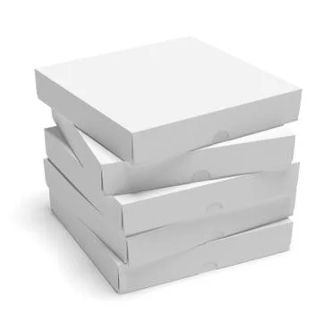Blank cardboard boxes Stock Illustration