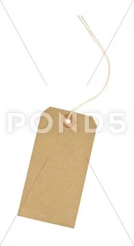 Blank cardboard luggage identification tag Stock Photos