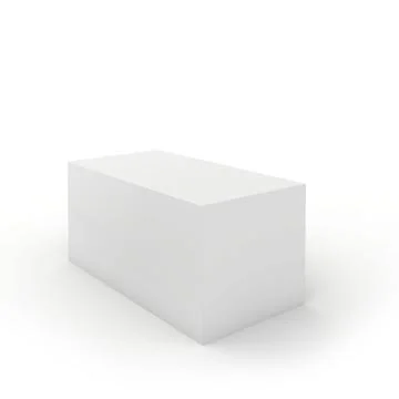 Blank cardboard package box on white background. Stock-Illustration