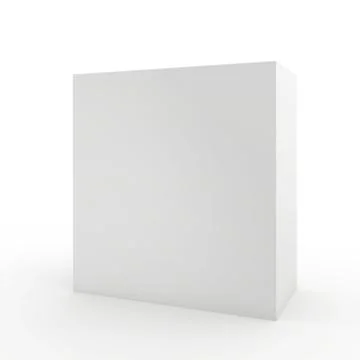 Blank cardboard package box on white background. Illustrazione stock