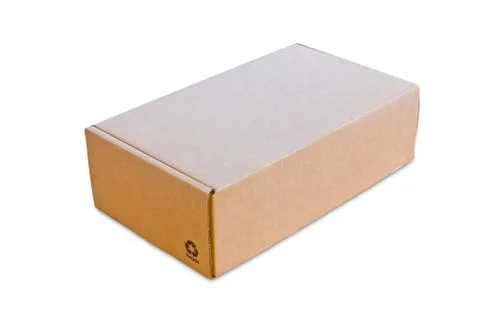 Blank cardbox isolated on white background Stock Photos