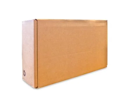 Blank cardbox isolated on white background Stock Photos
