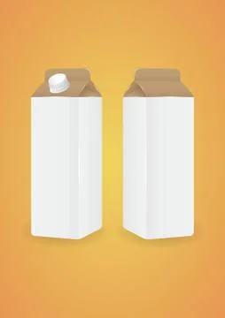 Blank Carton Pack 스톡 일러스트