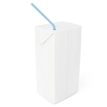 Blank carton package. 3d render on white background Illustrazione stock