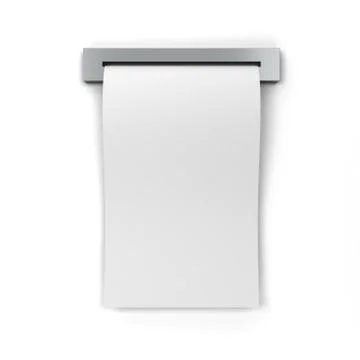 Blank cash receipt Stock Illustration