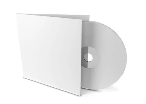Blank cd cover Stock Illustration