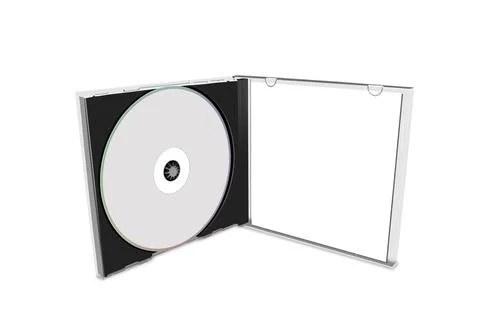 Blank cd cover isolated Stock Photos
