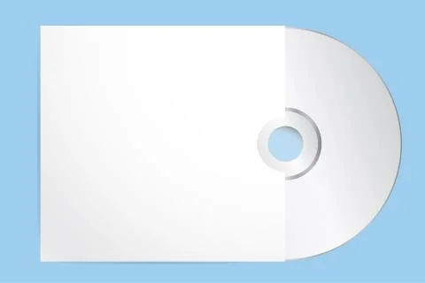 Blank Cd With Cover Template. Vector Illustration, eps 10 Stock Illustration