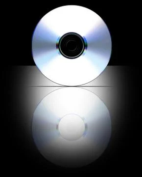 Blank cd layout for presentation (label path included) 库存插图