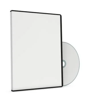 Blank cd or dvd jewel case Stock Illustration