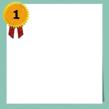 Blank certificate paper Stock Illustration