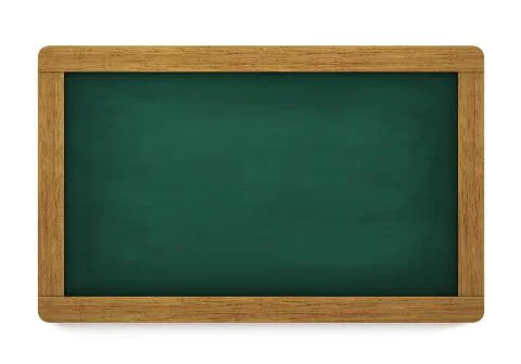 Blank Chalkboard Green Stock Illustration