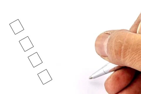 Blank check box Stock Photos