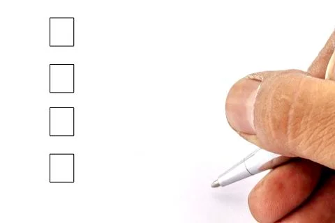 Blank check list Stock Photos
