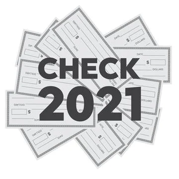 Blank check template. Check vector template. Banking check template Stock Illustration