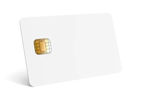 Blank chip card Stock Illustration