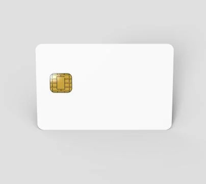 Blank chip card Stock Illustration