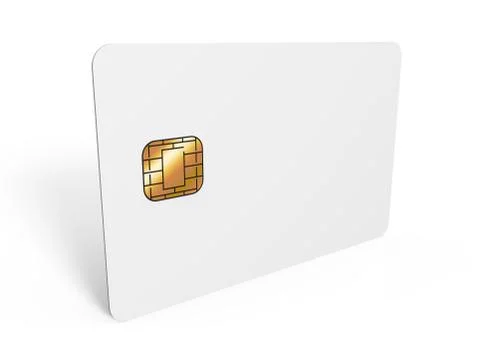 Blank chip card Stock Illustration