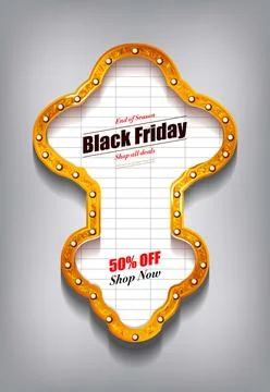 Blank Cinema Billboard Stock Illustration