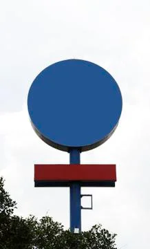 Blank circular sign Stock Photos