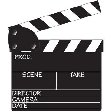 Blank Clapper Board Stock Illustration